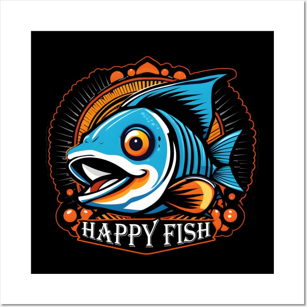 Happy Fish Wall Art by DNT Designs